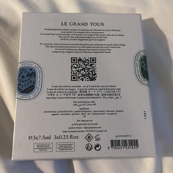 NEW - 2 Diptyque Limited Edition Venise Eau De Toilette Travel perfume x 2 7.5ml - Picture 5 of 5